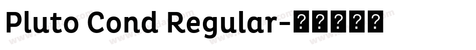 Pluto Cond Regular字体转换